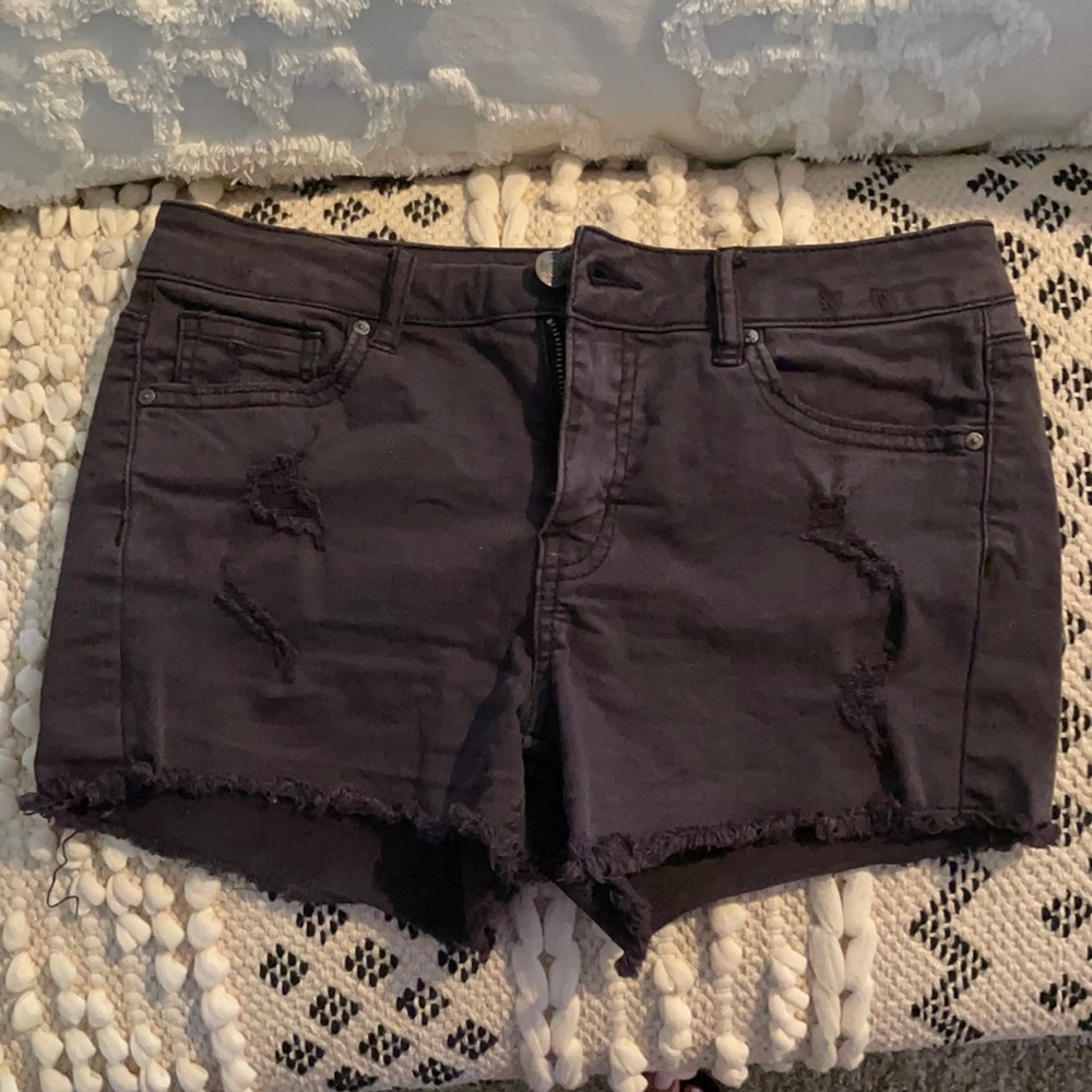 RSQ black jean shorts  Venice mid rise size 16